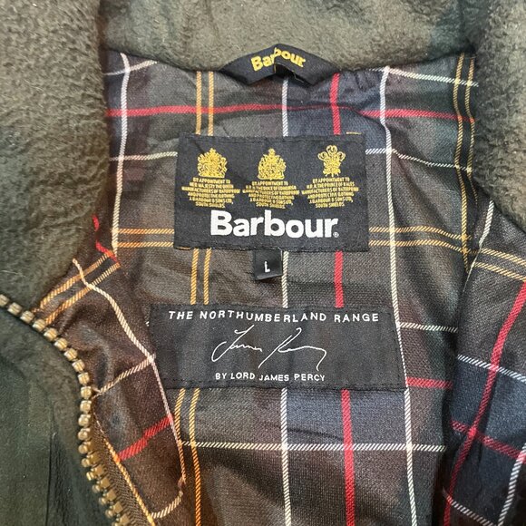 Barbour Dunmoor fleece gilet vest waistcoat in olive green L - Picture 2 of 6